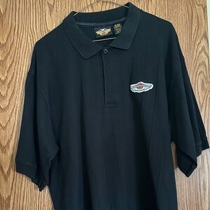 Harley-Davidson Black Polo Shirt with Logo